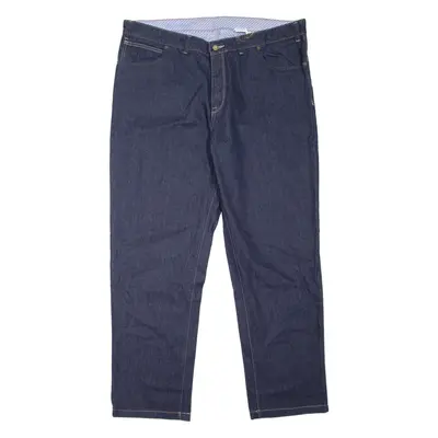 TRACK Mens Jeans Blue Regular Tapered W42 L32