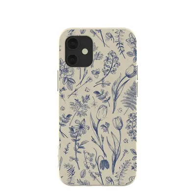 London Fog Indigo Bouquet iPhone 12 Mini Case