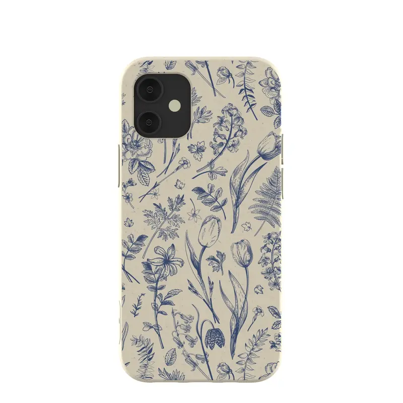 London Fog Indigo Bouquet iPhone 12 Mini Case