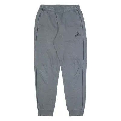 ADIDAS Mens Joggers Grey Tapered S W26 L28