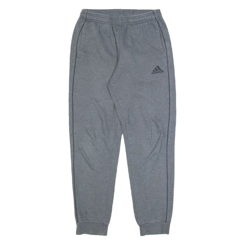 ADIDAS Mens Joggers Grey Tapered S W26 L28