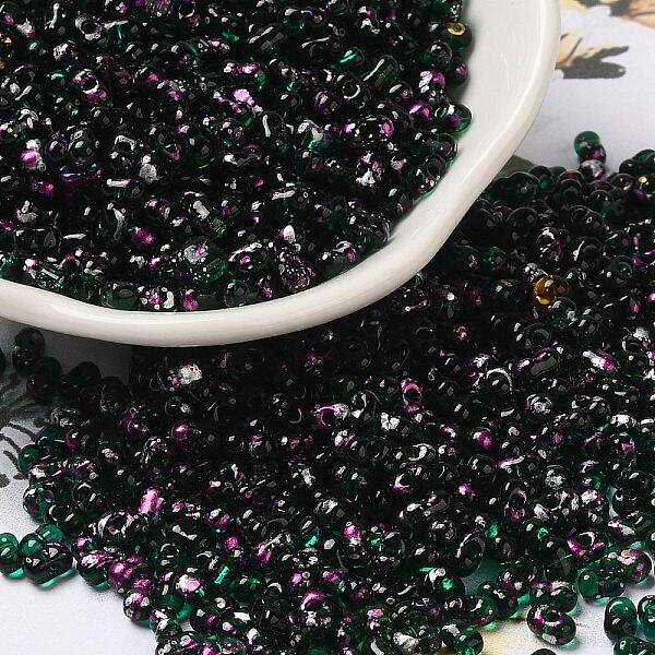 Spray Painted Glass Seed Beads