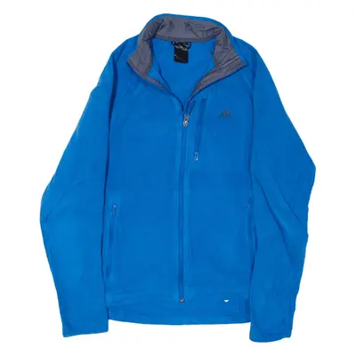 ADIDAS Fleece Jacket Blue Mens M