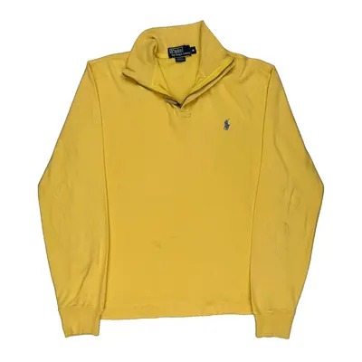Ralph Lauren 1/4 Zip - Medium Yellow Cotton