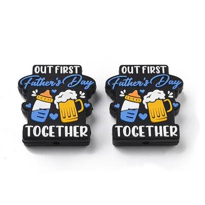 Father's Day Silicone Beads