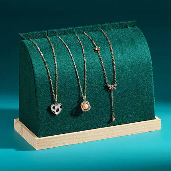 Velvet Necklace Organizer Display Stands