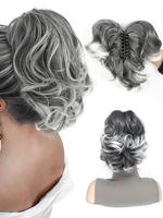 Styling Ombre Ponytail Extension with Hair Claw, Synthetic Hairpiece for Women, Hair Extensions for Party, Daily Use
