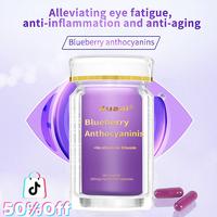 【Today 50%+OFF 】 Xuaai Blueberry Anthocyaninis NAD+ Supplement for Skin Aging Support, Energy, and Focus - 60 Capsules - ...