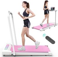 Foldable Treadmill, 300 lb Capacity Walking Pad 2.5HP Treadmill Under Desk, Portable Treadmill for Home and Office, Folding T...