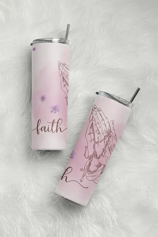 Faith Praying Hands Tumbler