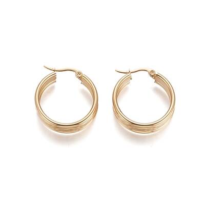 304 Stainless Steel Hoop Earrings
