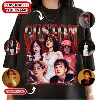 Custom Bootleg Rap T-Shirt, Custom Face Shirt With Name, Graphic Tee, Birthday, 90s Graphic Tee Style, Personalize Your Name,...