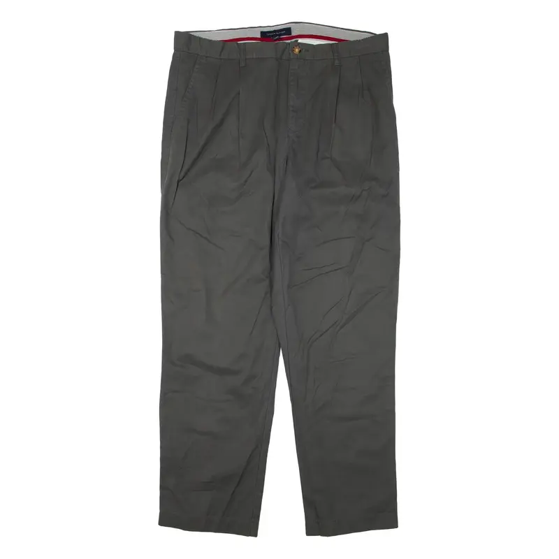 TOMMY HILFIGER Mens Trousers Grey Regular Straight W36 L32