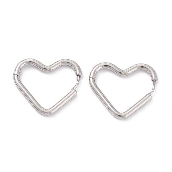 Tarnish Resistant 201 Stainless Steel Hoop Earrings