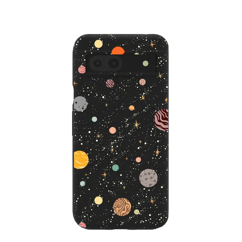 Black Galactic Glow Google Pixel 8a Case