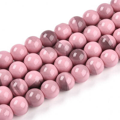 Baking Painted Glass Beads Strands