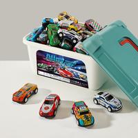 Random Color Mini Car Toy, 1 Set Durable Mini Car Toy with Storage Box, Creatively Designed Pull Back Car Toy, Interactive Ga...