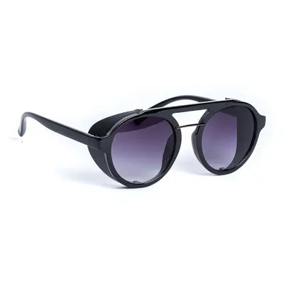 Retro Steampunk Sunglasses in Gloss Black