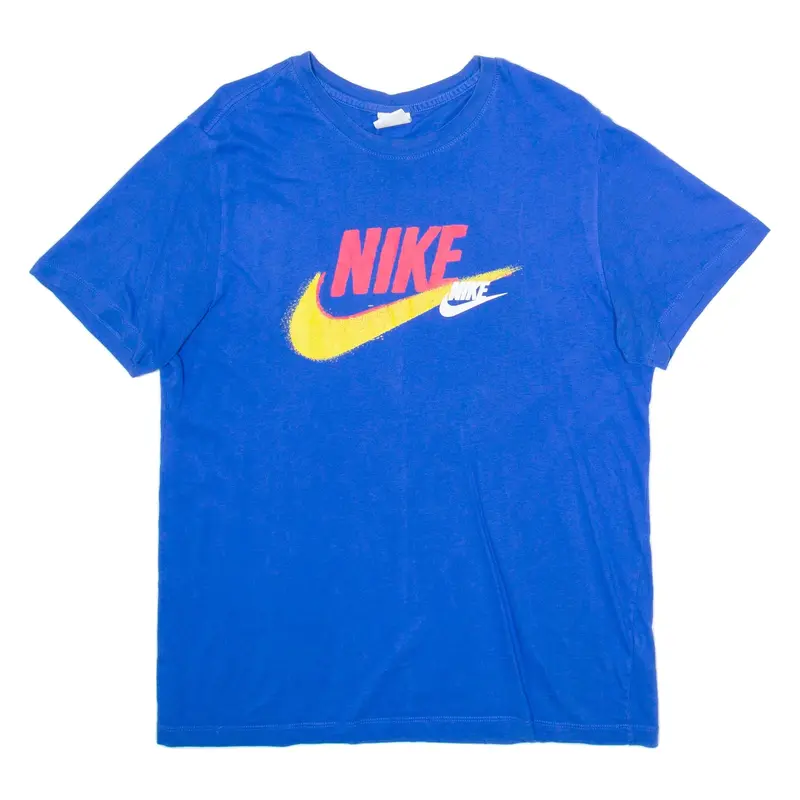 NIKE Mens T-Shirt Blue M