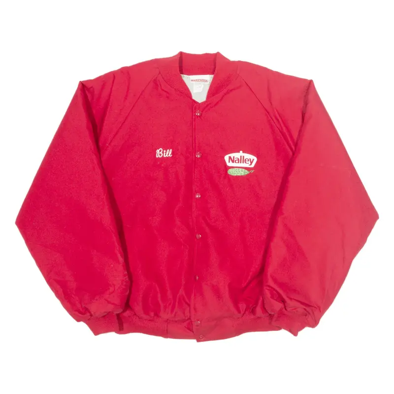 HARTWELL Insulated Bomber USA Jacket Red 90s Mens XL