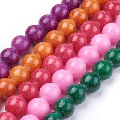 Natural Yellow Jade Beads Strands