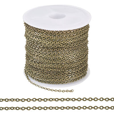 Brass Coated Iron Flat Cable Chains