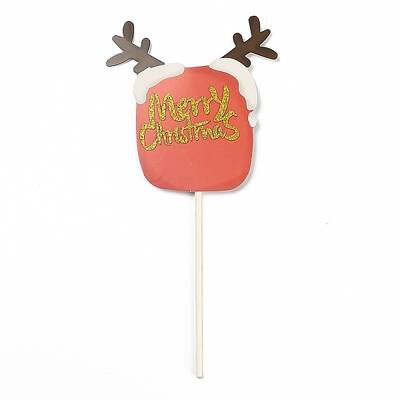 Paper Deer Head Cake Insert Card Decoration