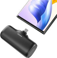 Small Portable Charger 5000mAh, Ultra-Compact USB C Power Bank Built in Connector Battery Pack Compatible with iPhone 16/15 S...