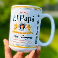 Custom El Papá Mas Chingon El Mamá Mas Chingona Coffee Mug, Modelo Especial Beer Style Cup for Father’s Day Mothers Day, ...