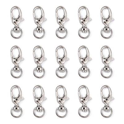 Iron Swivel Lobster Claw Clasps