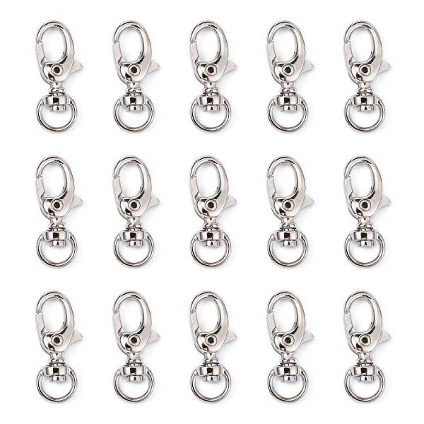 Iron Swivel Lobster Claw Clasps