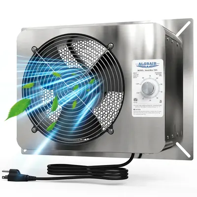 AlorAir 780CFM Stainless Steel Crawl Space Fan | VentirMax 780S