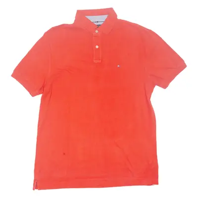 TOMMY HILFIGER Custom Fit Mens Polo Shirt Red L