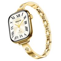 Missair Slim Crosslet Bracelet Band Compatible with Apple Watch 38/40/41/42/44/45/46/49mm, Women's Love Series Metal Straps W...