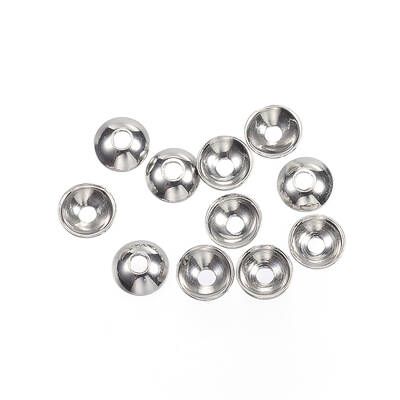 Non-Tarnish 201 Stainless Steel Bead Caps