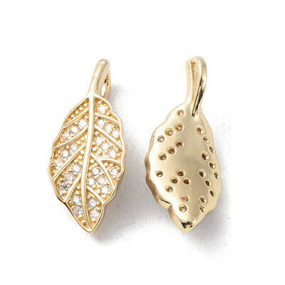 Brass Micro Pave Cubic Zirconia Pendants