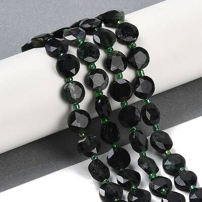 Natural Black Jade Beads Strands