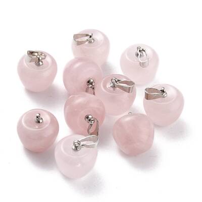 Natural Rose Quartz Pendants