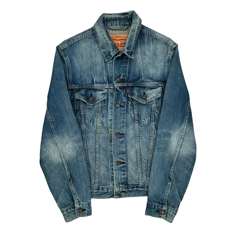 Levis Denim Jacket - Medium Blue Cotton Blend