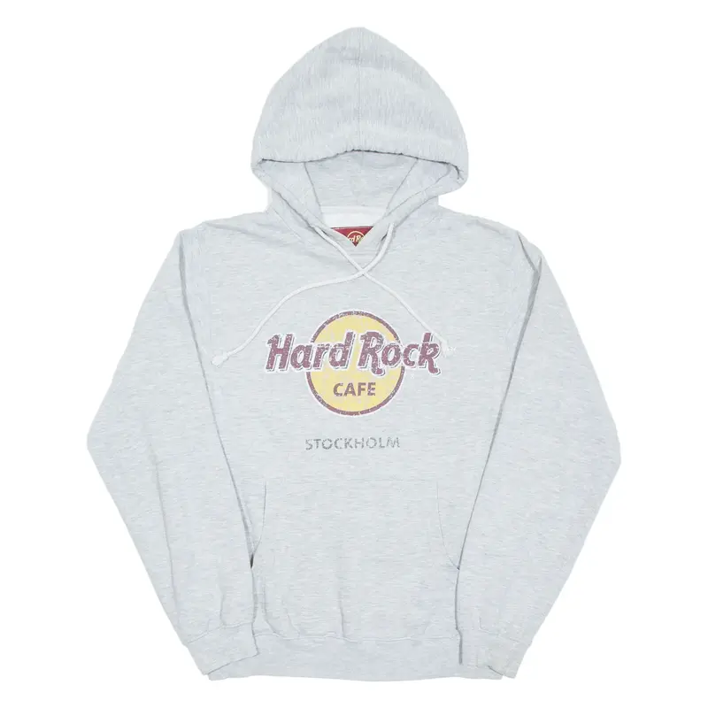 HARD ROCK CAFE Stockholm Mens Grey Hoodie M