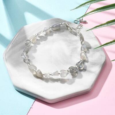Natural Labradorite Chips Bracelets for Women