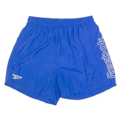REEBOK Mesh Lined Mens Swimming Shorts Blue L W32