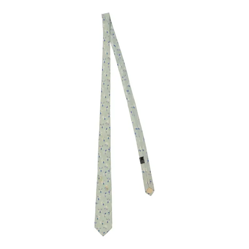 Gianni Versace Tie - No Size Green Silk