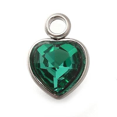 304 Stainless Steel with Rhinestone Pendants