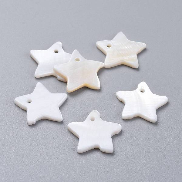 Natural White Shell Mother of Pearl Shell Pendants