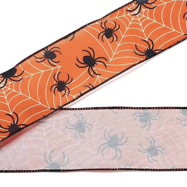 5 Yards Halloween Printed Polyester Wired Ribbon