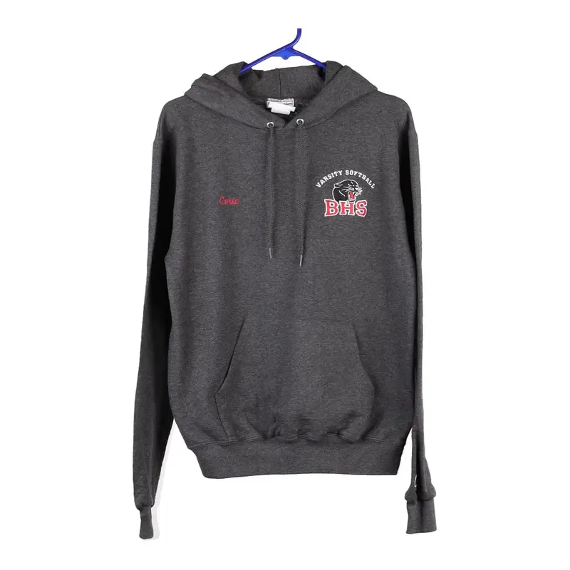 BHS Varsity Softball Champion Hoodie - Small Grey Cotton Blend