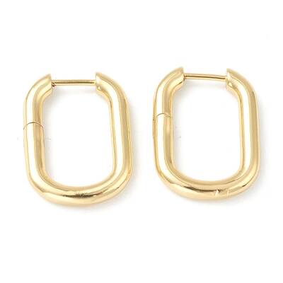 Brass Huggie Hoop Earrings