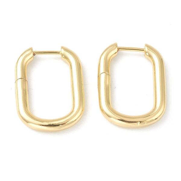 Brass Huggie Hoop Earrings