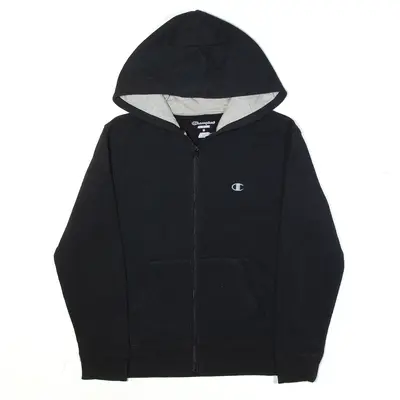 CHAMPION Hoodie Black Full Zip Boys M